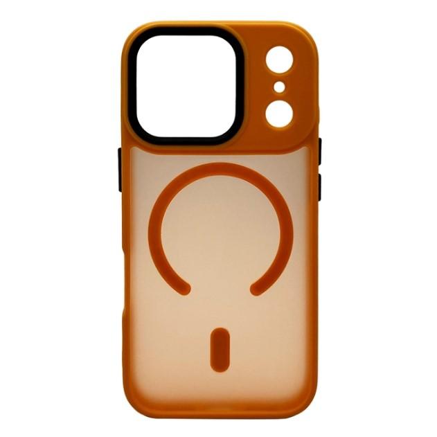 Накладка Magsafe MATTE ACRYLIC для iPhone 17 Pro Max помаранчевий