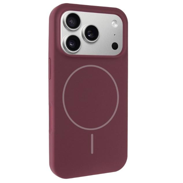 Silicone Case Full Protective (AA) with MagSafe для iPhone 17 Pro / 18 Pro  (Plum)