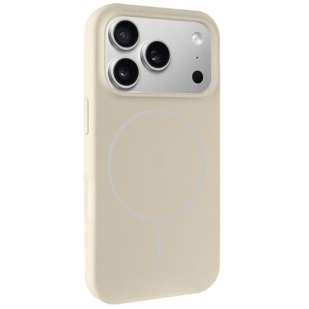 Silicone Case Full Protective (AA) with MagSafe для iPhone 17 Pro Max (Antique White)