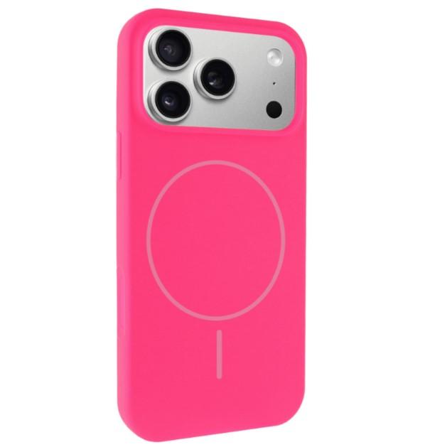 Silicone Case Full Protective (AA) with MagSafe для iPhone 17 Pro Max (Dragon fruit)