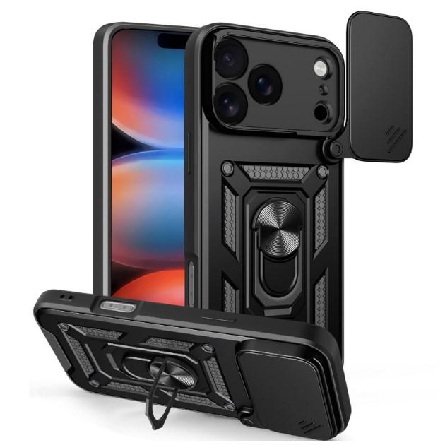 Чохол Camshield Serge Ring для IPhone 17 Pro Max чорний