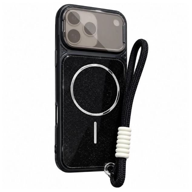 Чохол Pacific with Magnetic Fit and straps для iPhone 17 Pro / 18 Pro  чорний