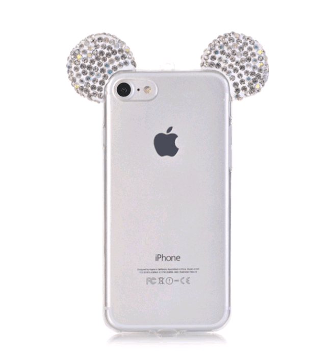 Накладка Mickey Diamond Silicon Case for iPhone 4