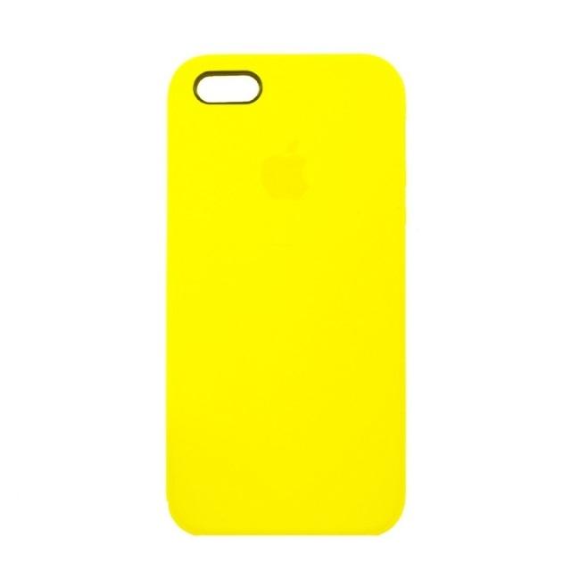 Накладка Silicone Case для iPhone 5/5S/SE (Yellow)