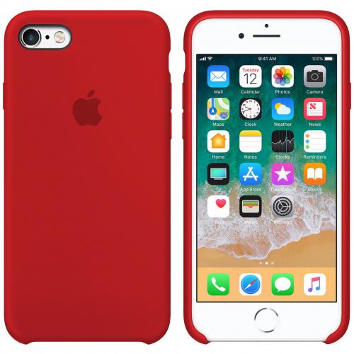 Накладка Silicone Case для iPhone 5/5S/SE (Red)