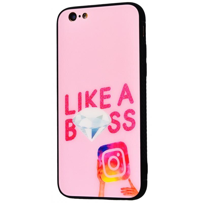 Накладка My Style для iPhone 7/8 Glass case "Like a boss"