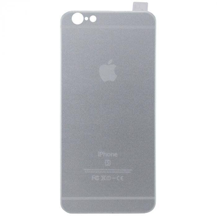 Захисне скло) 4D Metal Back iPhone 6/6s срібне