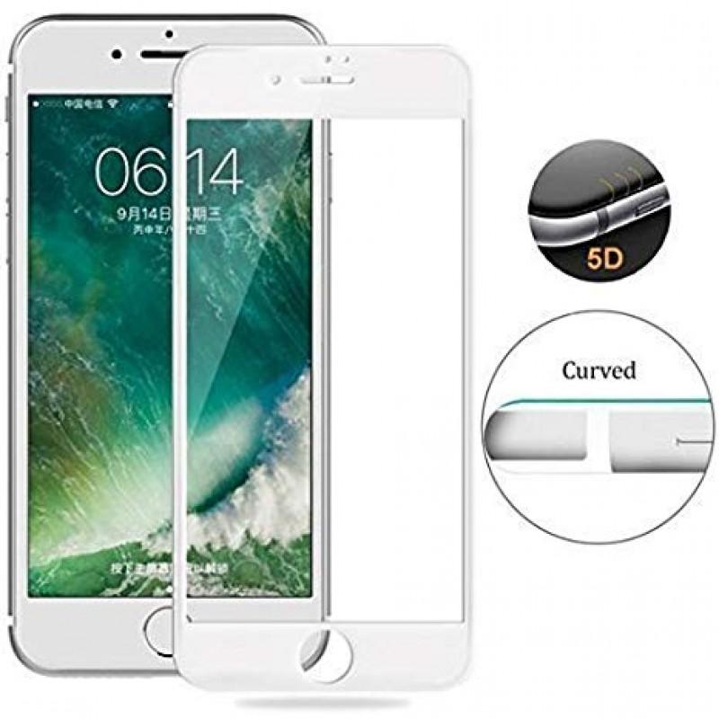 Захисне скло Full GLUE 2.5D для iPhone 6 Біла рамка