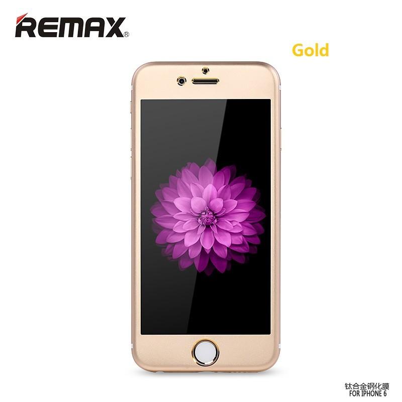 Захисне скло Remax для iPhone 6/6s (4.7") 3D (metal) золоте