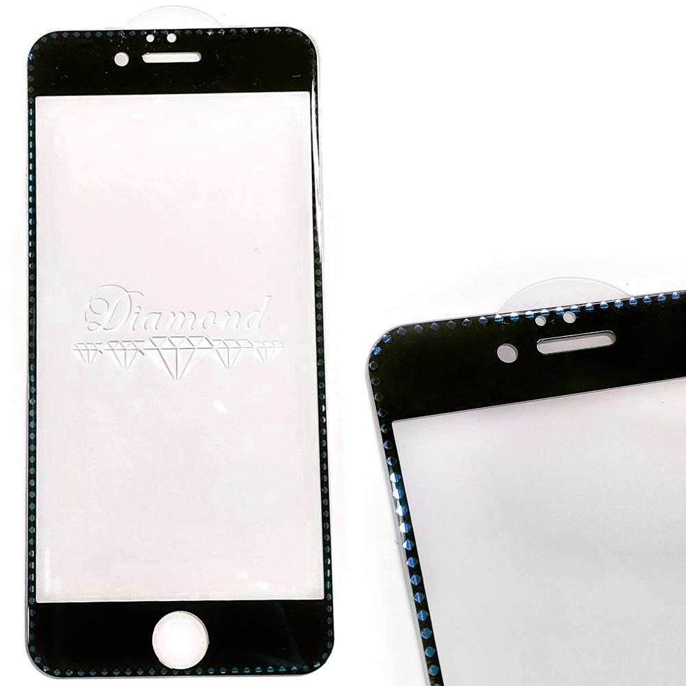 Захисне скло DK Diamond Full Glue для Iphone 6/6s (Ch) блакитне