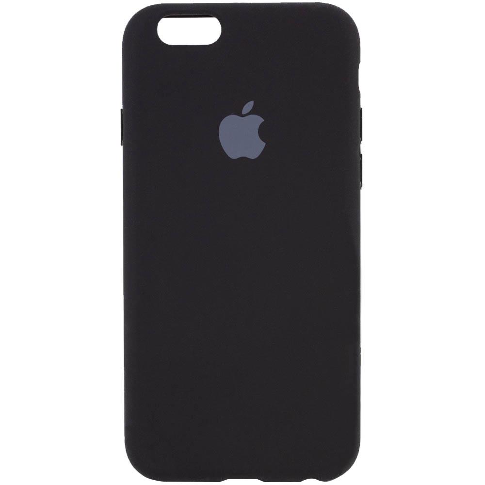 Silicone Case Full Protective (AA) для iPhone 6 / 6s  (Black)