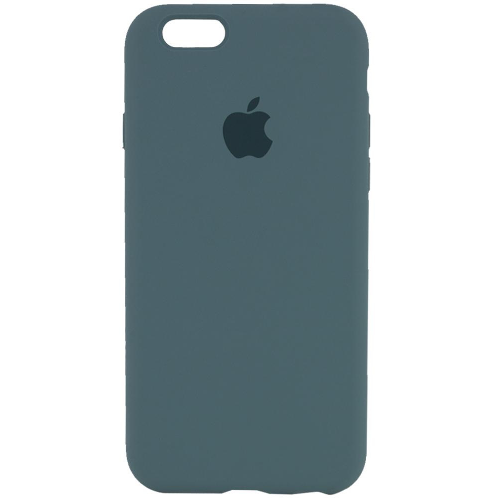 Silicone Case Full Protective (AA) для iPhone 6/6s (Pine green)