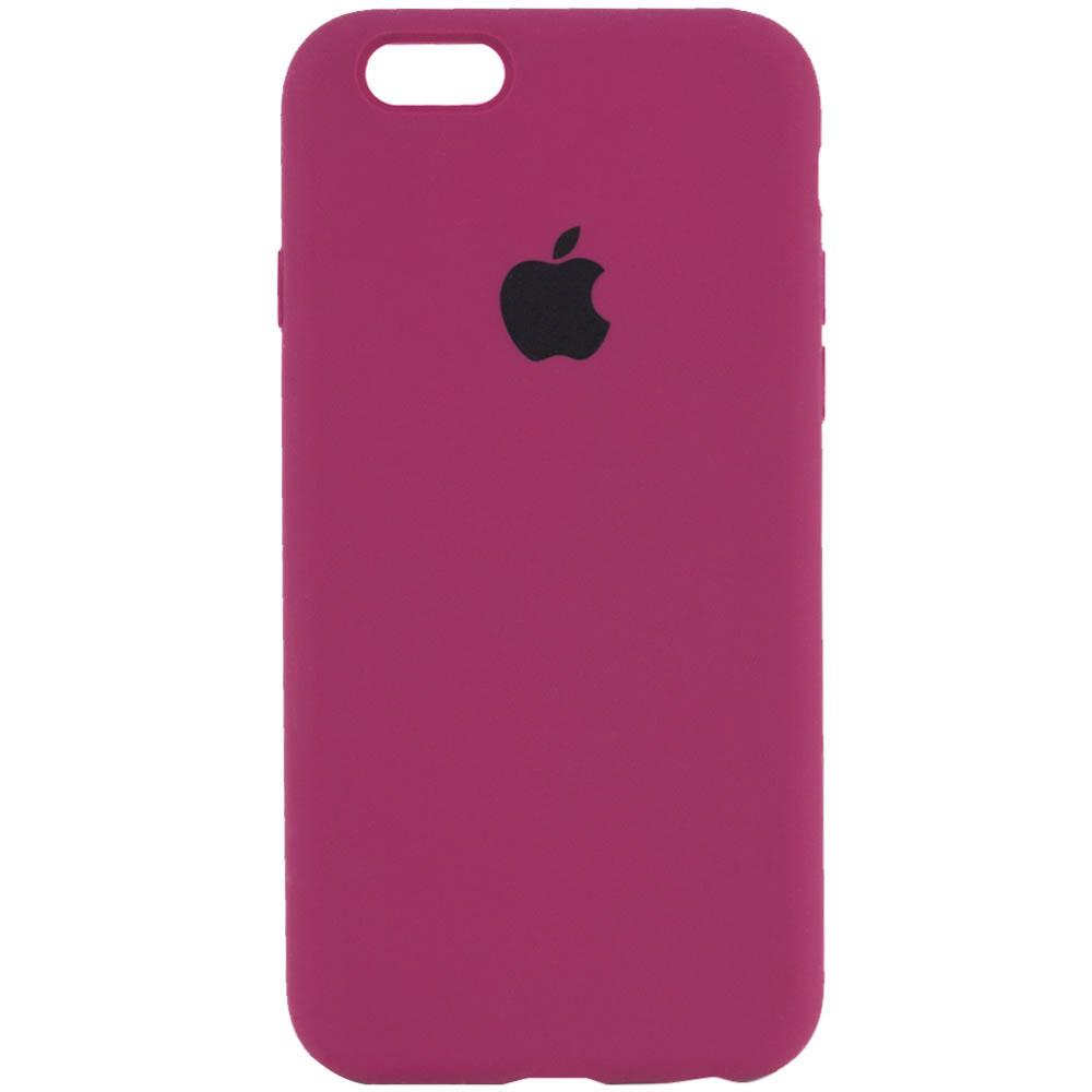 Silicone Case Full Protective (AA) для iPhone 6/6s (Maroon)