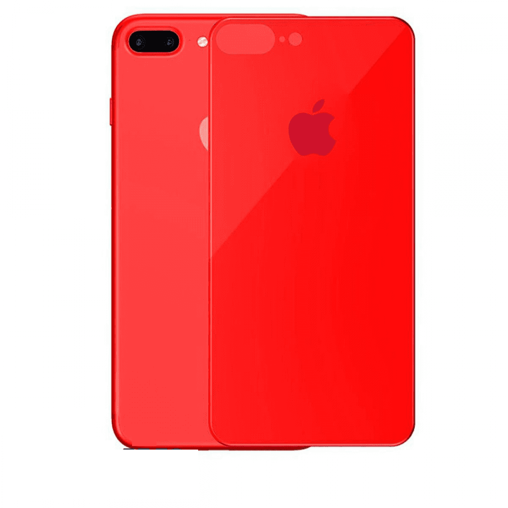 Захисне скло Back Glass iPhone 7 Plus/8 Plus червоне