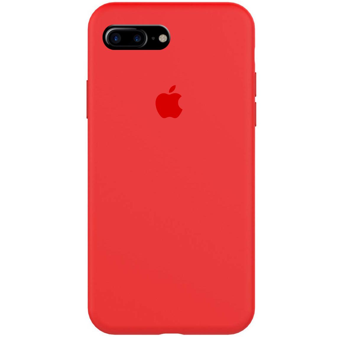 Silicone Case Full Protective (AA) для iPhone 7 plus / 8 plus (5.5") (Red)