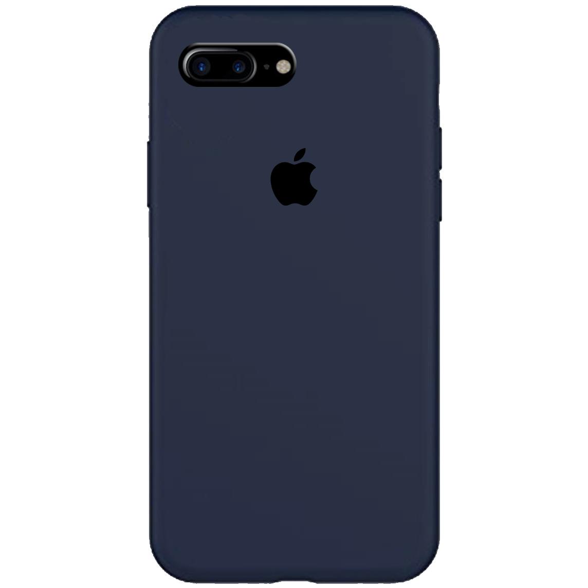 Silicone Case Full Protective (AA) для iPhone 7 plus / 8 plus (5.5") (Midnight Blue)