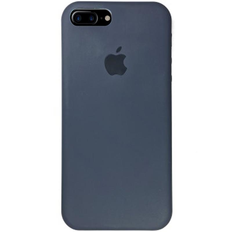 Silicone Case Full Protective (AA) для iPhone 7 plus / 8 plus (5.5") (Dark Grey)