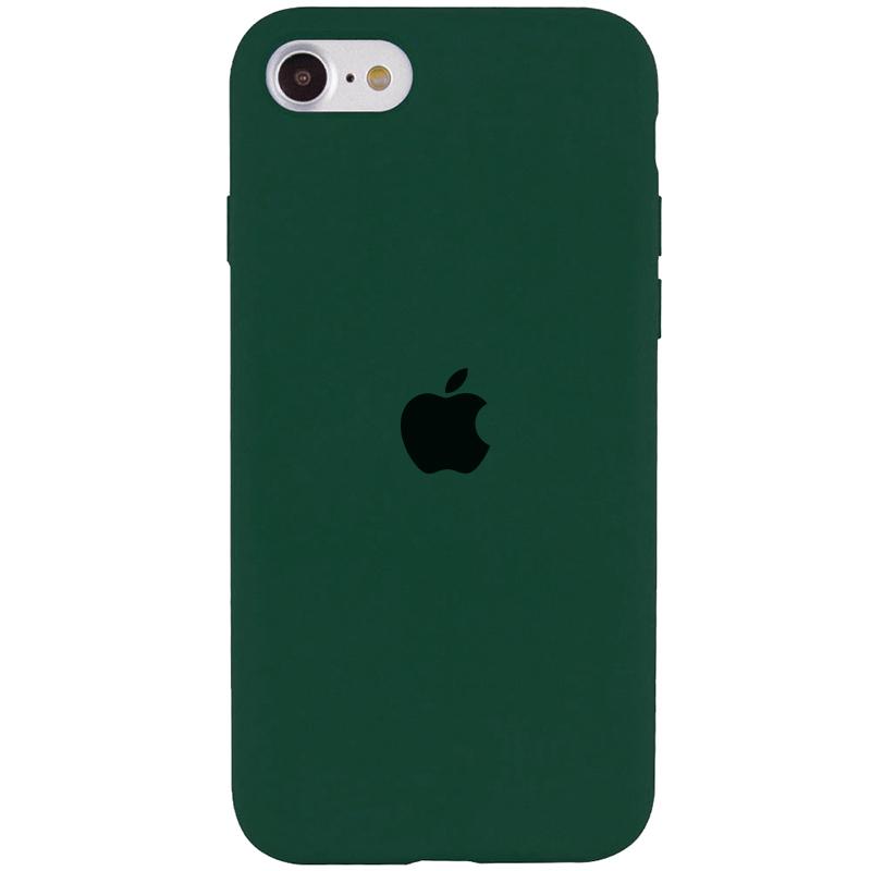 Silicone Case Full Protective (AA) для iPhone 7/8/SE (2020) (Forest Green)