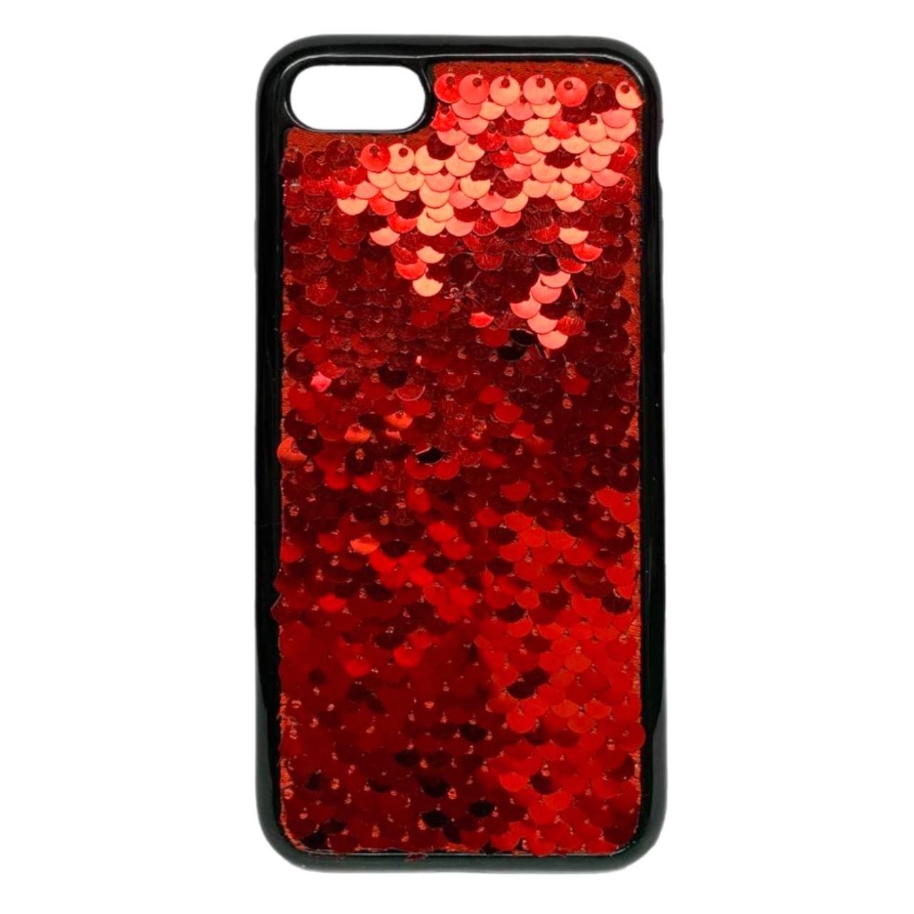 Накладка Sequins для IPhone 6/6s червона