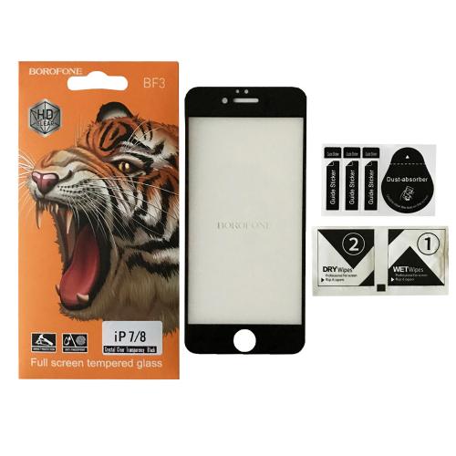 Захисне скло BOROFONE для iPhone 7/8 black