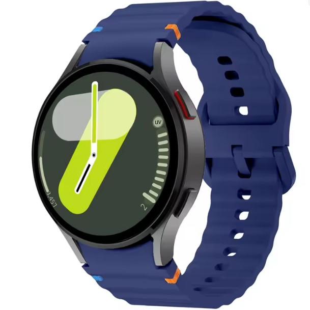 Ремінець Samsung Watch 4 / Watch 5 / Watch 6 / Watch 7 /Watch FE Silicone seam (Blue)