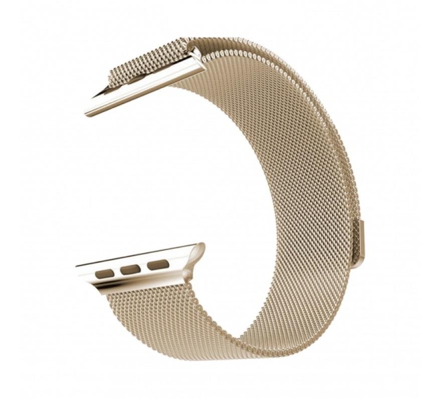 Ремінець Milanese Loop Apple Watch 42/44/45 mm (Gold)