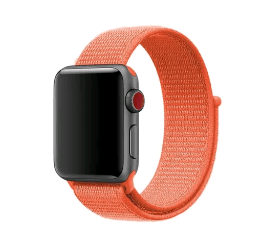 Ремінець Nylon для Apple Watch 42/44/45/49mm помаранчевий