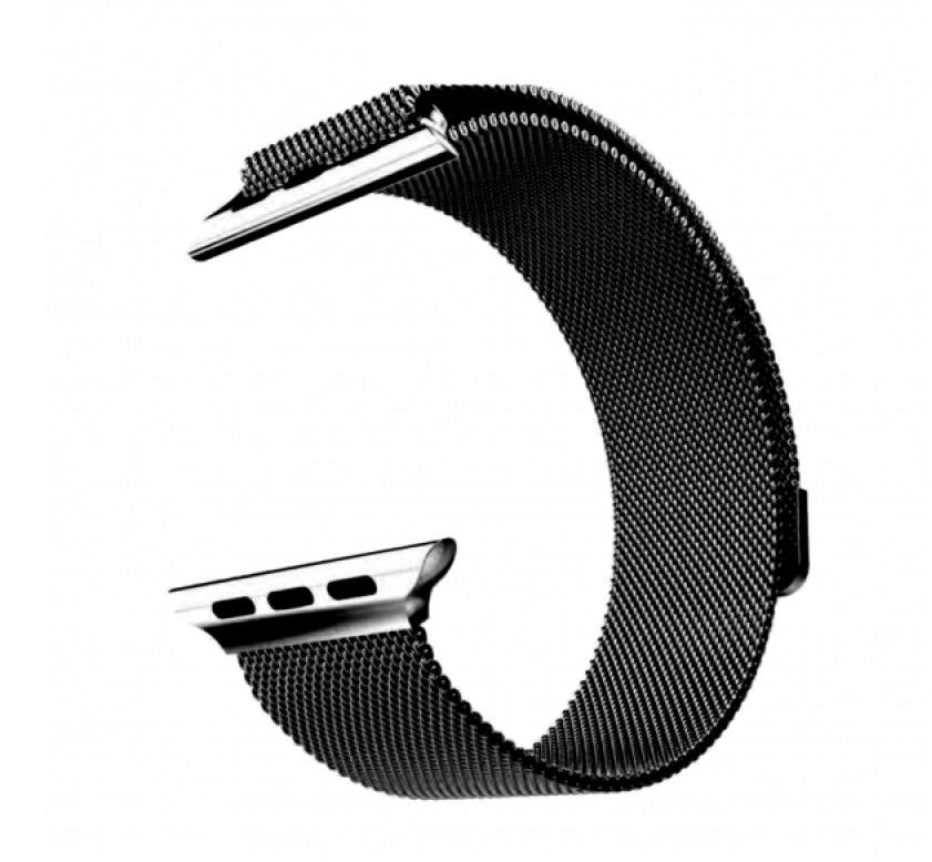 Ремінець Milanese Loop Apple Watch 42/44/45 mm (Space Black)