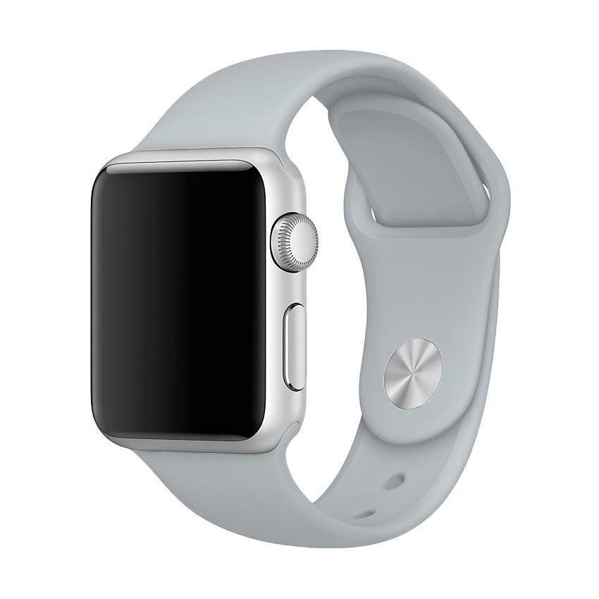 Ремінець Silicone (M/L) для Watch 38/40/41mm/ SE  (Light grey)