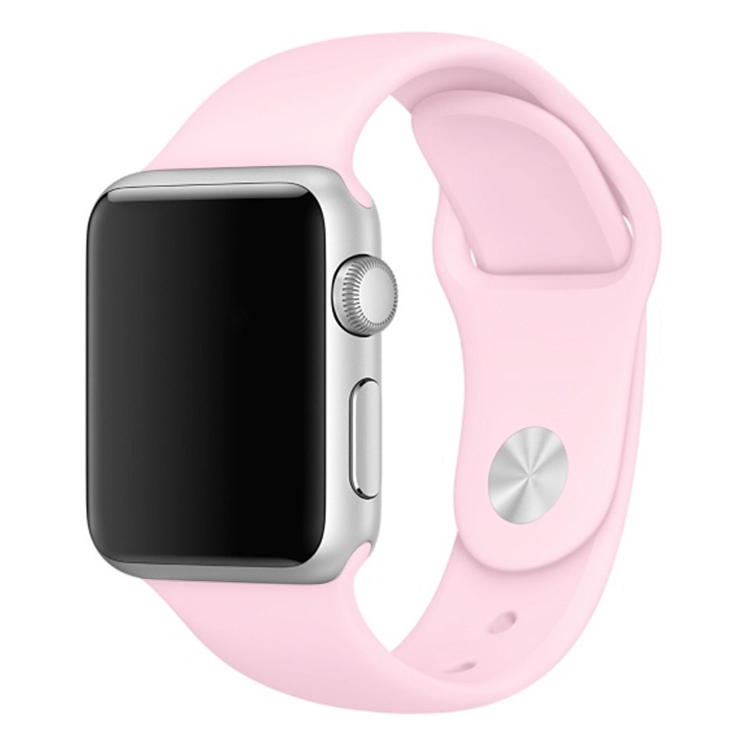 Ремінець Silicone (S) для Watch 38/40/41mm /SE (Light pink)