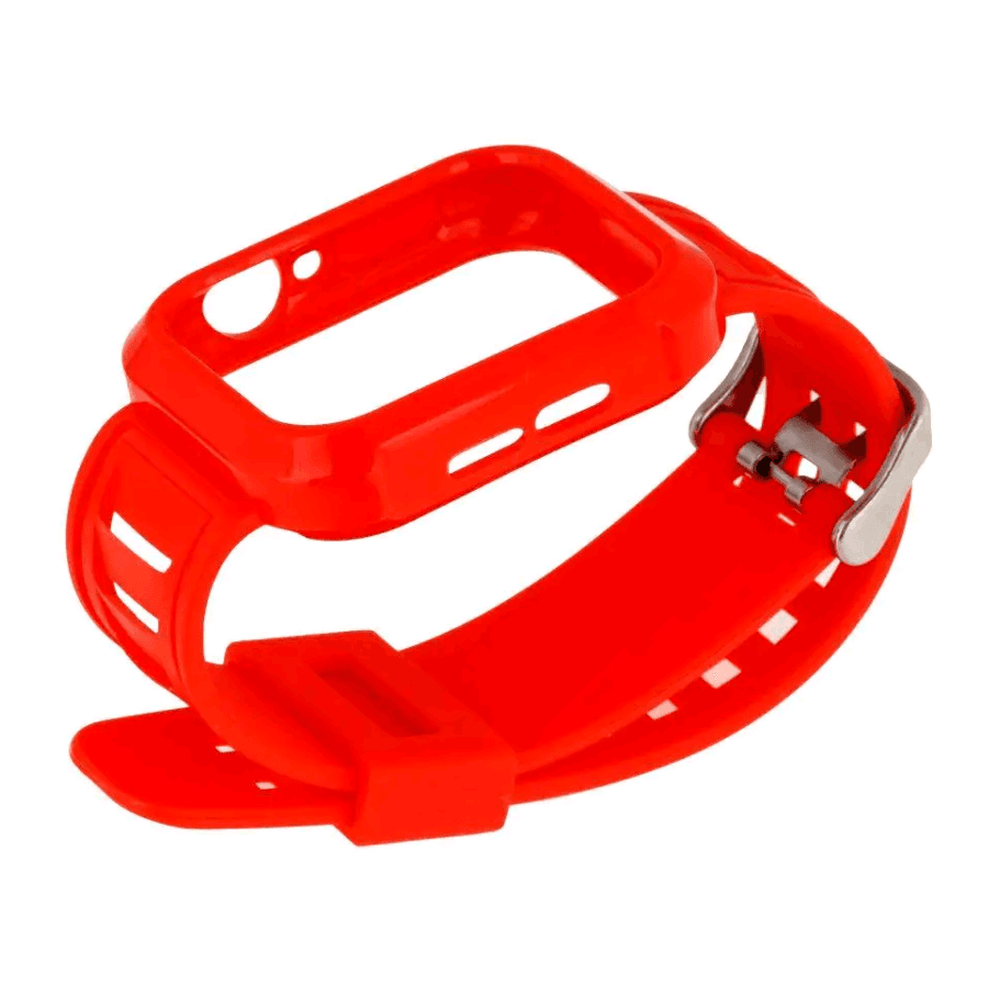 Ремінець для Apple Watch Band Silicone Shine + Protect Case 40mm (Red)