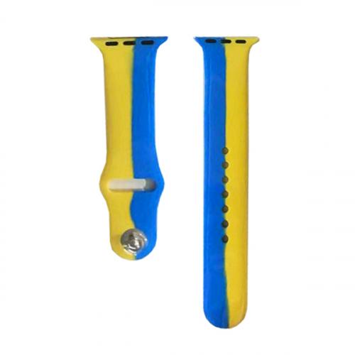 Ремінець Silicone (M) для Apple Watch 42/44/45mm UKRAINIAN FLAG