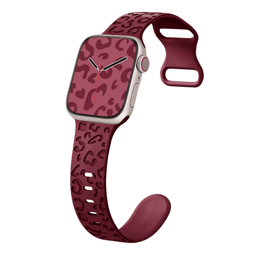 Ремінець Silicone Leo для Apple Watch 42mm/44mm/45mm49mm (Marsala)