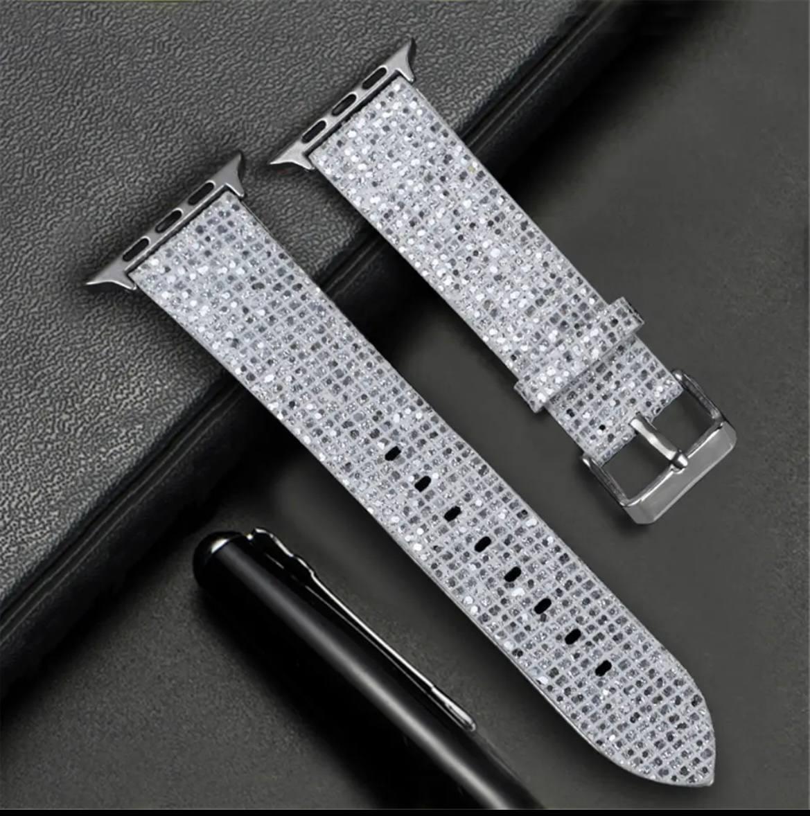 Ремінець Glitter strap для Apple Watch 38/40/41 mm Silver