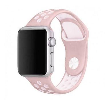 Ремінець Small Waist two colors для Apple Watch 42/44/45/49 mm Pink-White