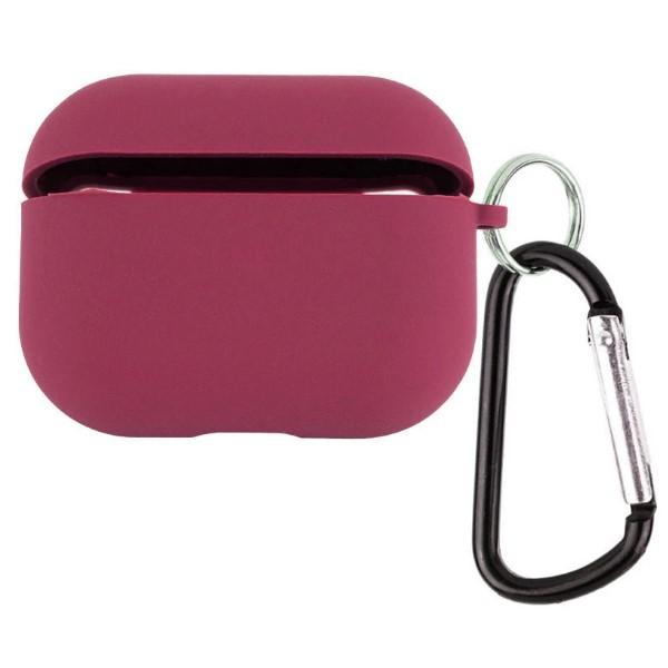 Silicone Case для Airpods 4 з мікрофіброю (Plum)