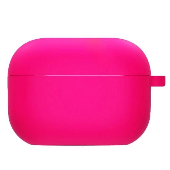 Silicone Case для Airpods 4 з мікрофіброю (Barbie Pink)