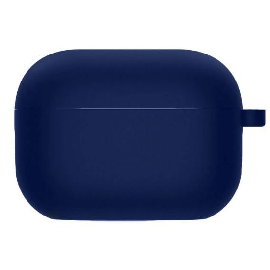 Silicone Case для Airpods 4 з мікрофіброю (Midnight blue)