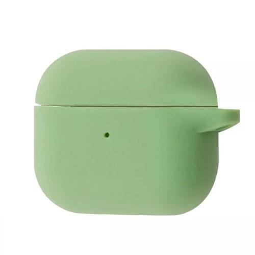 Silicone Case для Airpods 3 з мікрофіброю  (Light Green)