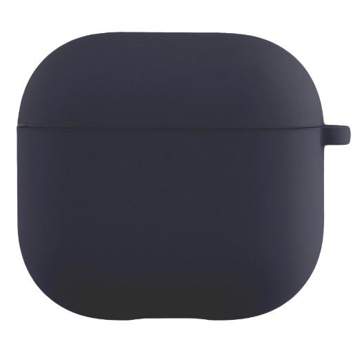 Silicone Case для Airpods 4 з мікрофіброю (Dark blue)