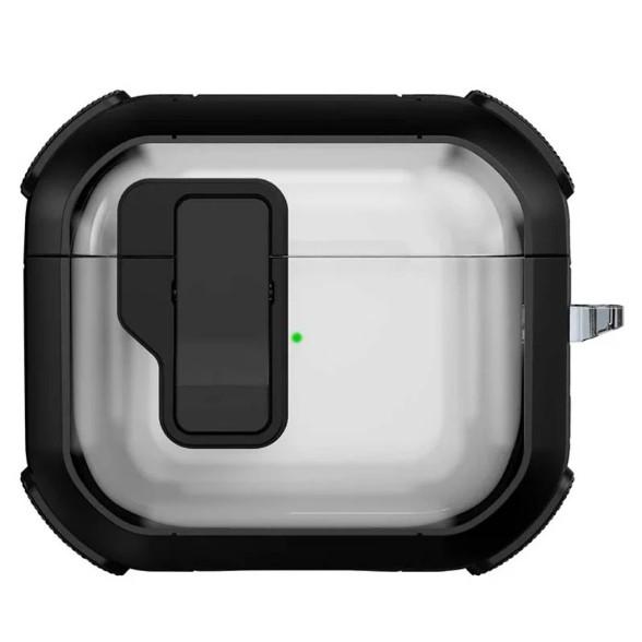 Футляр протиударний Locking Button для навушників Airpods 4 (Black)