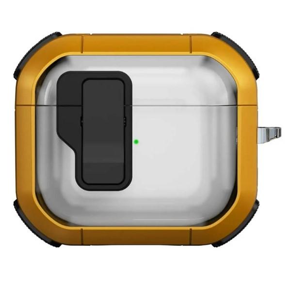 Футляр протиударний Locking Button для навушників Airpods Pro 3 (Yellow)