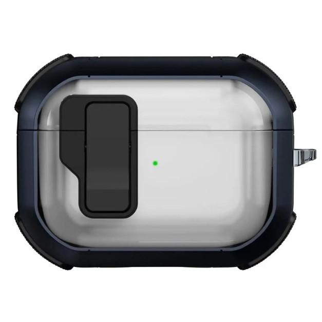 Футляр протиударний Locking Button для навушників Airpods Pro 3 (Blue)
