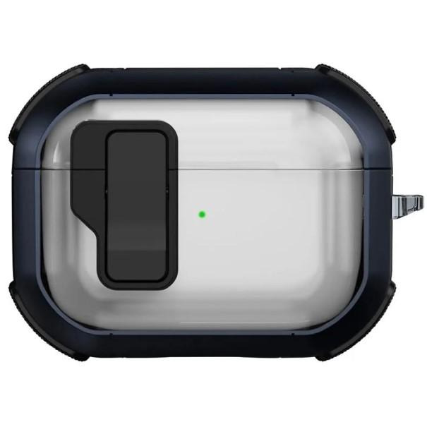 Футляр протиударний Locking Button для навушників Airpods Pro 2 (Blue)