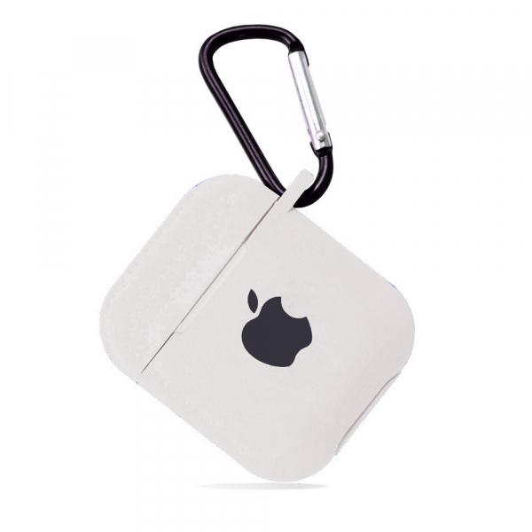 Чохол для AirPods Pro Silicone Case Logo + карабін  (Matte)