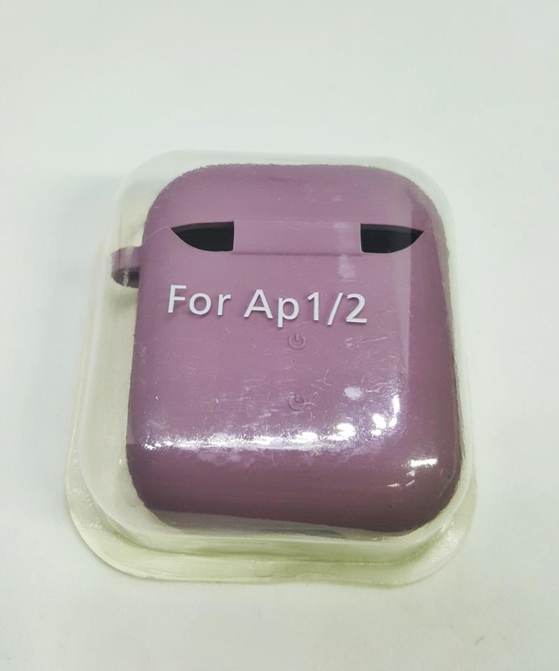 Silicone Case для Airpods 1/2 з мікрофіброю (Blueberry)