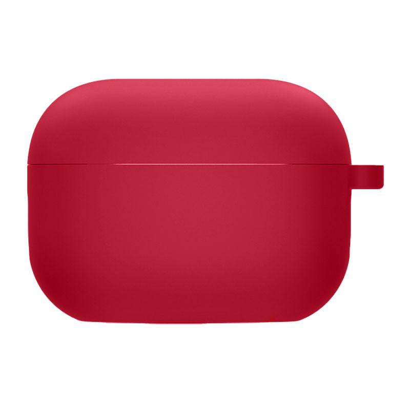 Чохол для Airpods Pro з мікрофіброю (Rose Red)