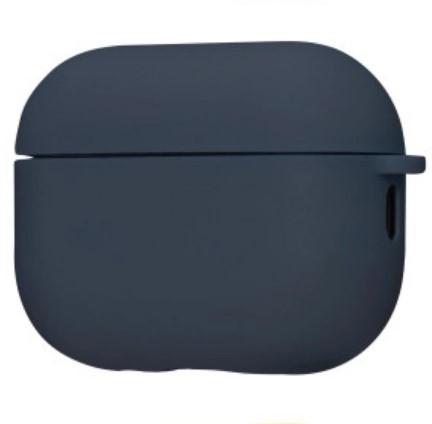 Silicone Case для Airpods Pro / Pro 2 з мікрофіброю (Midnight blue)