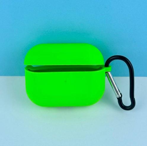 Silicone Case для Airpods 3 з мікрофіброю (Neon green)