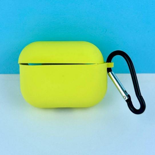 Silicone Case для Airpods Pro 2 з мікрофіброю  Yellow